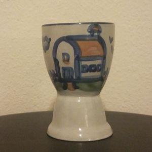 M.A. HADLEY DOUBLE EGG CUP COUNTRY FARM HOUSE
